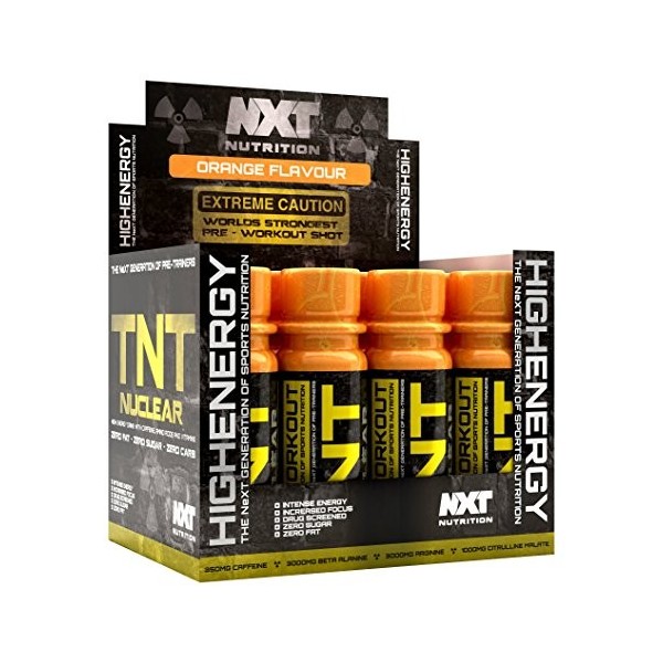NXT Nutrition TNT Nucléaire 12 x 60 ml Orange 