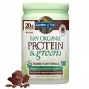 Garden of Life Poudre de Protéines Brutes/de Légumes Verts Chocolat
