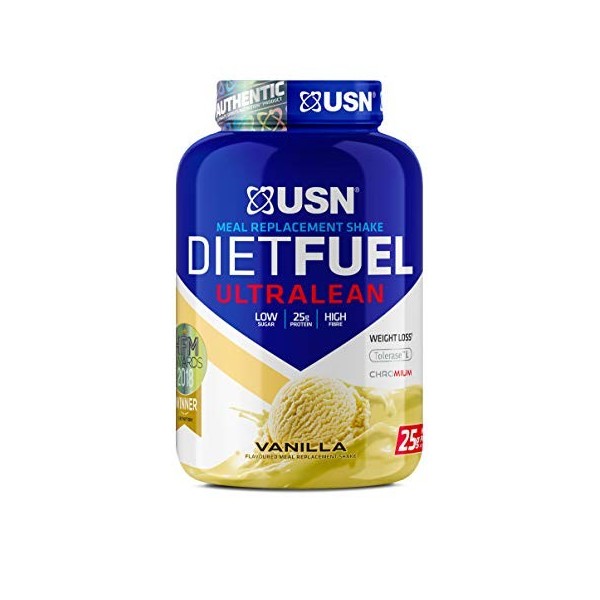 USN Diet Fuel Complément pour Sportif Vanilla 2 kg