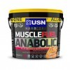 USN Muscle Fuel Anabolic - Protéines en Poudre pour Shaker Protéiné, Musculation, Saveur Popcorn Caramel, 4 kg, MUS048