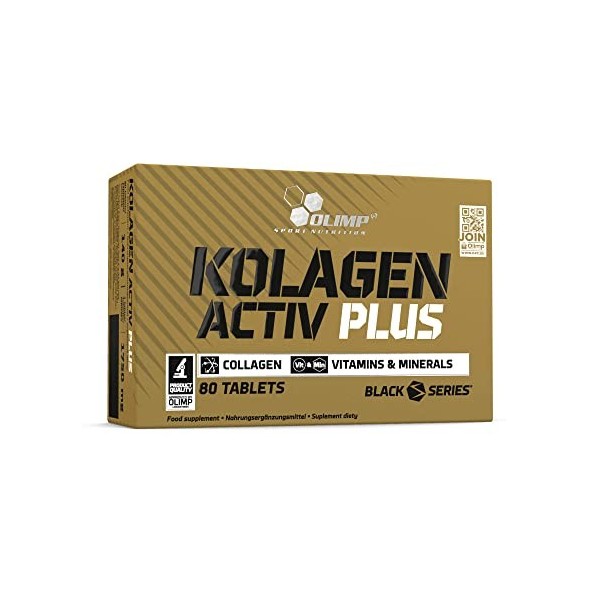 Olimp Sport Nutrition Kolagen Activ Plus Sport Edition Mélange de Protéine 80 Comprimes