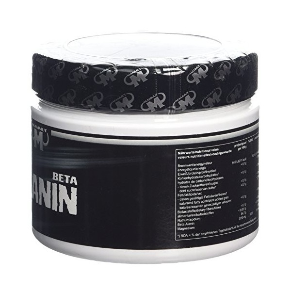 Mammut Nutrition Complément Alimentaire Protéine Beta Alanin Powder 300 g