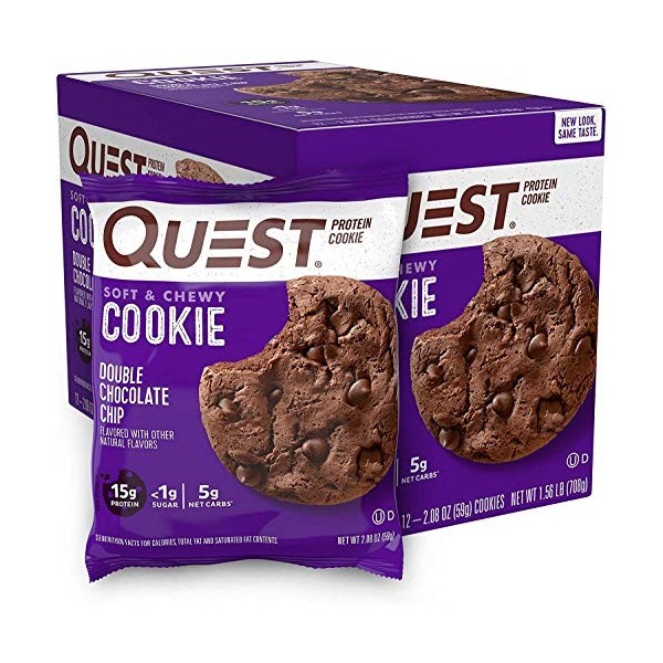 Quest Nutrition Cookie Double Choco Chip 12 par Boîte 1 Unité