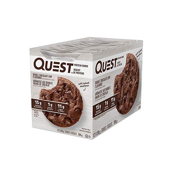 Quest Nutrition Cookie Double Choco Chip 12 par Boîte 1 Unité