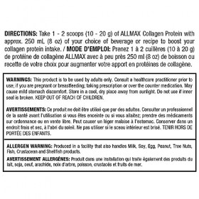 ALLMAX Collagène + Biotine sans Saveur 440 g