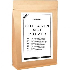 Foozia Poudre de collagène MCT Collagène Poudre dhuile Mélange dhuile Collagène Peptides MCT Mélange de 100 g