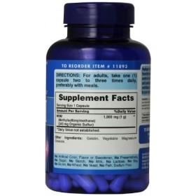 MSM 1000 mg 120 capsules