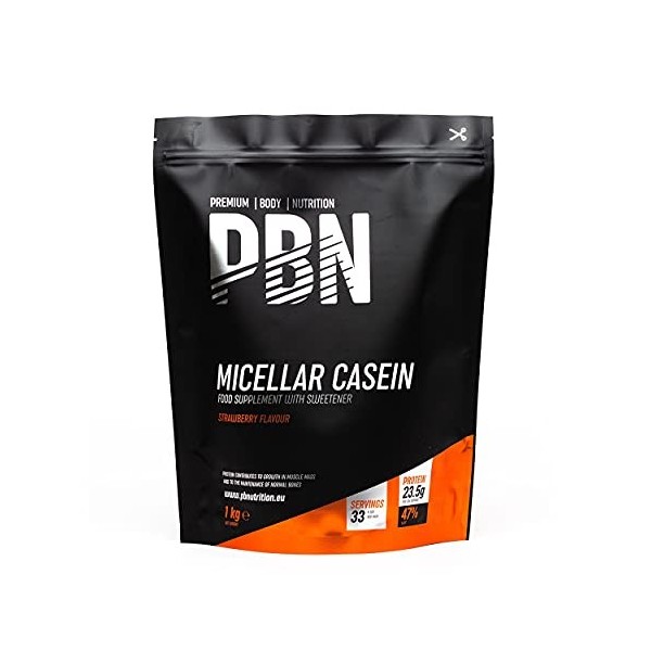 PBN - Premium Body Nutrition Micellar Casein Strawberry 1kg Pouch