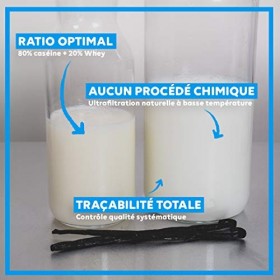 Protéines Totales "Milk" | Caséine micellaire 80% & Whey Native 20% • Assimilation rapide et prolongée • Filtration natur