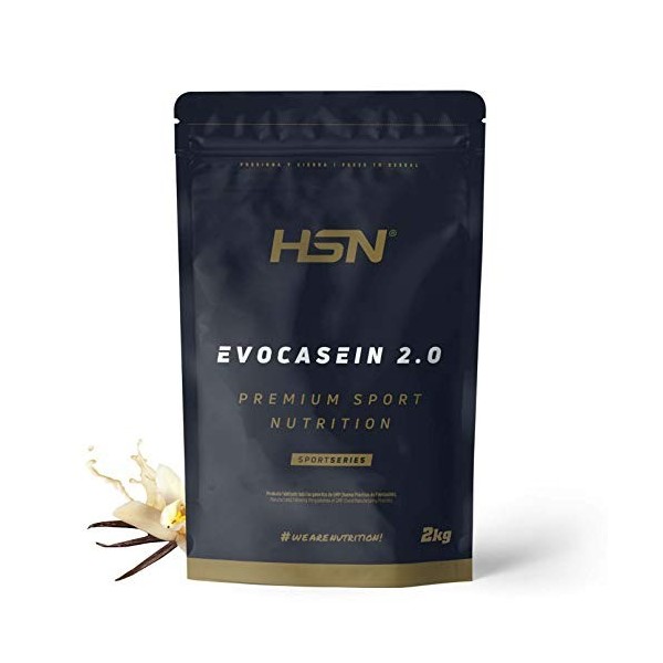 Caséine Micellaire de HSN - Evocasein 2.0 – Protéine pour Avant Dormir – Libération Prolongée pendant le soir – En Poudre – S