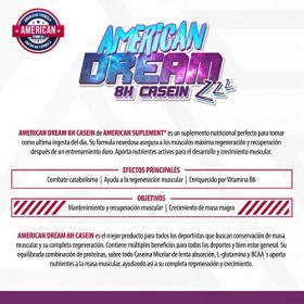 AS American Suplement - American Dream Casein - 900 g - Chocolat - Caséine micellaire - Aide à maintenir et à retrouver la ma