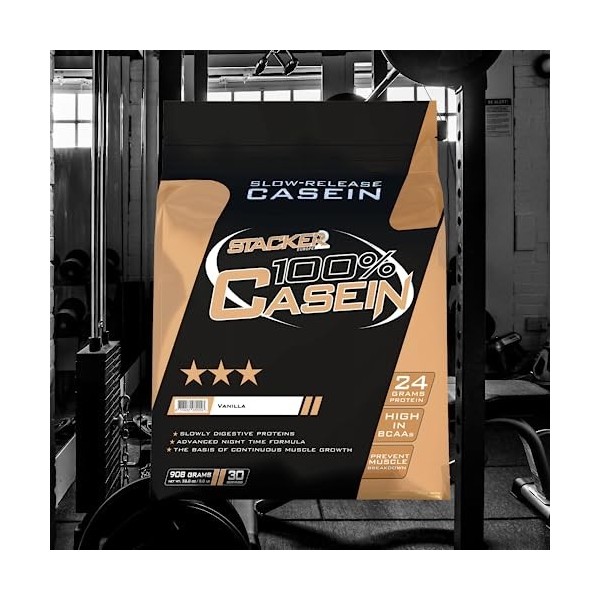 Stacker2 100% Casein Protéine de Caséine 908 g