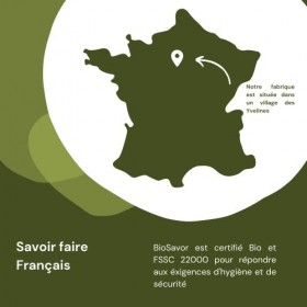 BIOSAVOR - Poudre de protéines de Pois Bio 400g - Pea protein powder - 100% Naturelle & Pure - Vegan et sans Gluten - Fabriqu