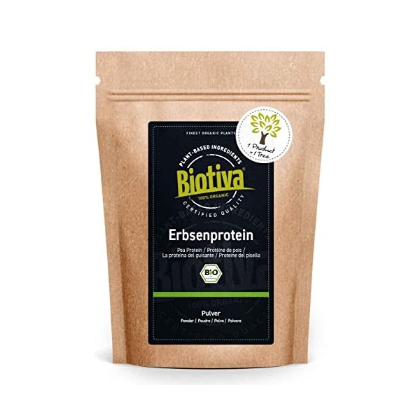 Poudre de protéines de pois biologiques 400g