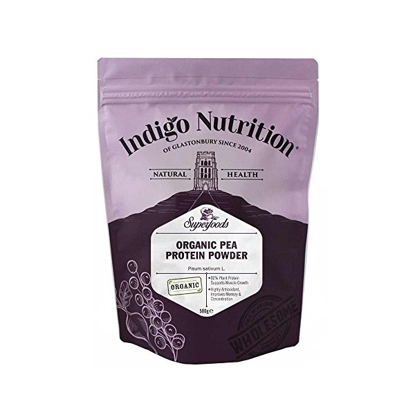 Indigo Herbs Protéines de Pois Bio en poudre 1kg