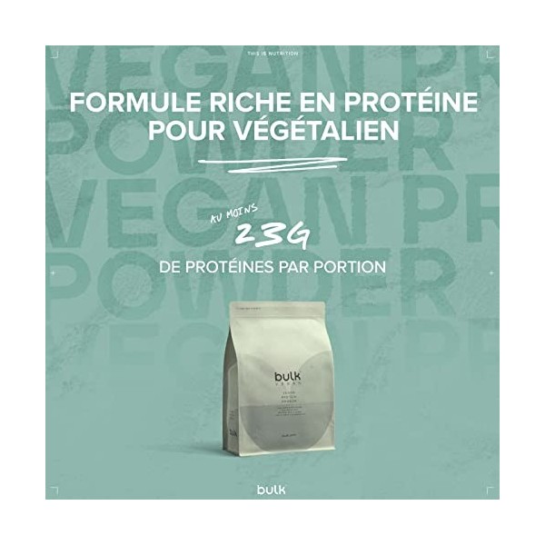 Bulk Protéine Vegan en Poudre, Nature, 500 g
