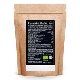 Biotiva émincé de protéines de pois Bio 400g - Vegan - Substitut de viande - avec fèves - à cuisiner - contrôlé et mis en bou