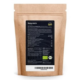 Protéine de riz Bio 80% de protéine 400 g - Source de protéine végane - Sans additifs - Sans gluten, soja ni lactose - Meille