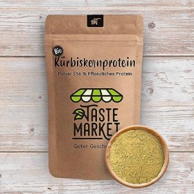 Lot de 2 boîtes de 200 g de poudre de protéines de graines de citrouille bio - 59 % de protéines - Poudre végétalienne - 100 