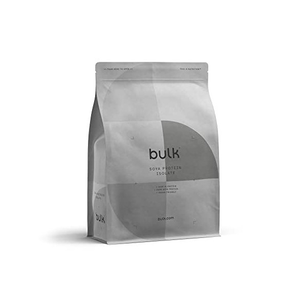 Bulk Isolat De Protéine De Soja, Protéine Vegan en Poudre, Nature, 500 g