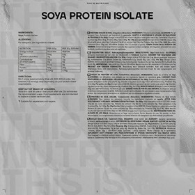 Bulk Isolat De Protéine De Soja, Protéine Vegan en Poudre, Nature, 500 g