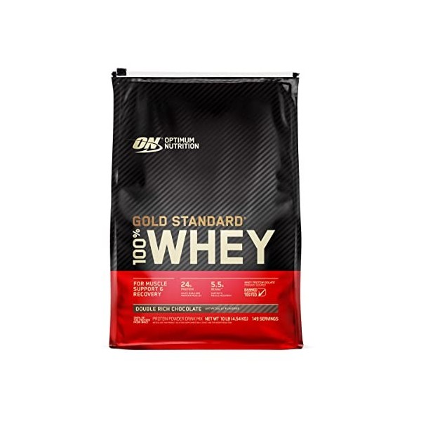 Optimum Nutrition Gold Standard 100% Whey, Poudre de Protéines pour Construction et Récupération Musculaire, avec Glutamine e