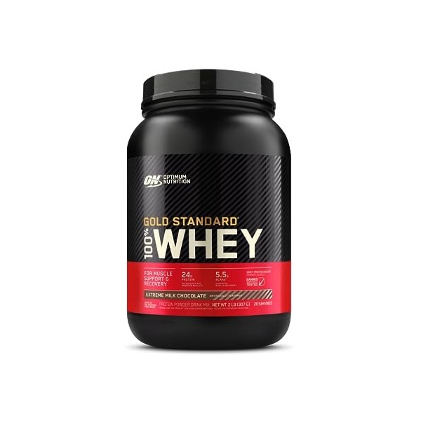 Optimum Nutrition Gold Standard 100% Whey, Poudre de Protéines pour Construction et Récupération Musculaire, avec Glutamine e