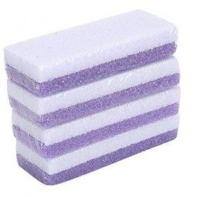 Lot de 4 Pierres Ponce pour Pieds, Mains et Corps, Dissolvant et épurateur de Callosités de la Peau Dure des Pieds, Exfoliati