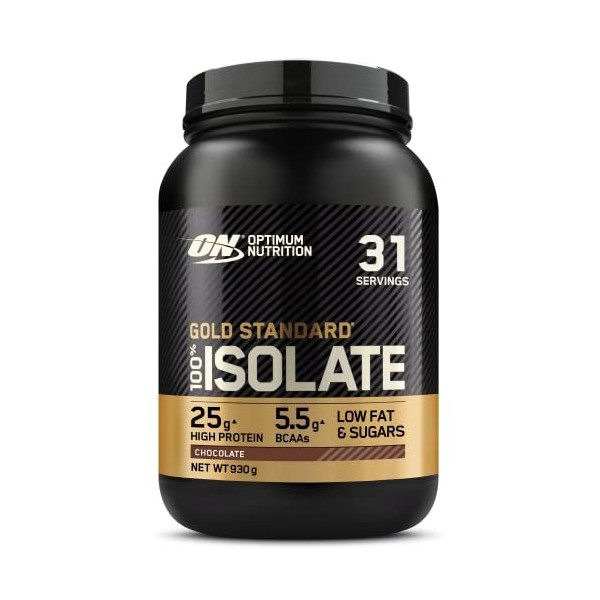 Optimum Nutrition ON Gold Standard 100% Isolate Pure Whey Protéine, BCAAs et Glutamine dOrigine Naturelle, Avant et Après En