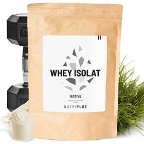 Whey Protéine Isolat en Poudre Native Goût Neutre - Complément Alimentaire à base de Protéines de lait - Développement Muscul