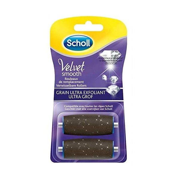 SCHOLL Pack Rouleaux de Remplacement Ultra Exfoliant + Gommant 2x2 recharges 
