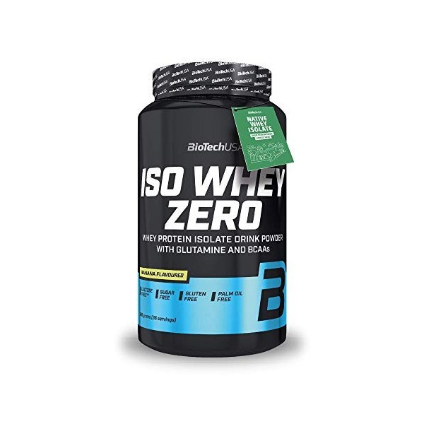 BioTechUSA Iso Whey ZERO, Lactose, Gluten, Sugar FREE, Premium Whey Protein Isolate, 2.27 kg, Chocolat