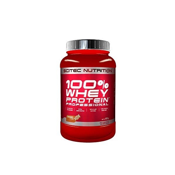 Scitec Nutrition 100% Whey Protein Professional avec des acides-aminés clés et des enzymes digestives, sans gluten, 2.35 kg, 