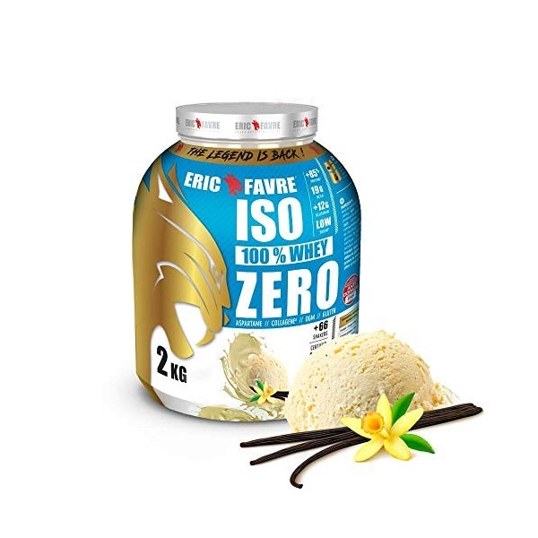 ISO WHEY ZERO 100% Pure Whey Protéine Isolate Savoureuse, Prise de Masse Musculaire - Assimilable Rapidement - Laboratoire Er