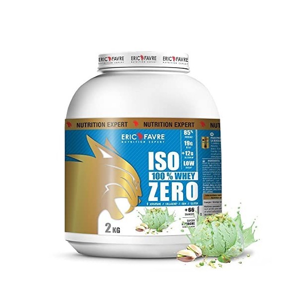 ISO WHEY ZERO 100% Pure Whey Protéine Isolate Savoureuse, Prise de Masse Musculaire - Assimilable Rapidement - Laboratoire Er