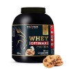 WHEY OPTIMAX PROTEIN +74% Protéines Bi-sources: WPC + Protéine Brevetée, 17g BCAA, 11g Glutamine, Peu Sucrée et Onctueuse - V