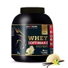 WHEY OPTIMAX PROTEIN +74% Protéines Bi-sources: WPC + Protéine Brevetée, 17g BCAA, 11g Glutamine, Peu Sucrée et Onctueuse - V