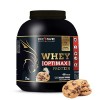 WHEY OPTIMAX PROTEIN +74% Protéines Bi-sources: WPC + Protéine Brevetée, 17g BCAA, 11g Glutamine, Peu Sucrée et Onctueuse - V