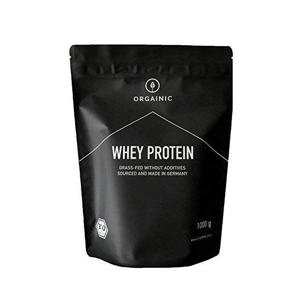 ORGAINIC Protéine Whey - Whey de Vaches Nourries à lHerbe - Contient des Acides Aminés Essentiels et non-Essentiels et BCAA 