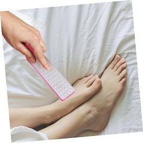 FRCOLOR 2 Pièces En Acier Inoxydable Frotter Les Pieds Outils De Pédicure Pour Les Soins Infirmiers Lames De Grattoir En Plas