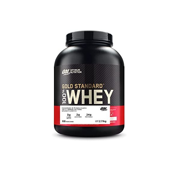 Optimum Nutrition Gold Standard 100% Poudre de Protéines de Lactosérum Cookies/Crème