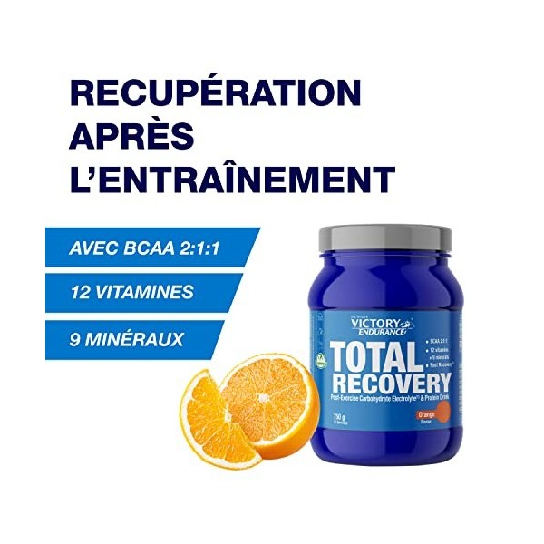 Victory Endurance Total Recovery - Optimise la Récupération Post-Entraînement – Avec Glutamine – BCAAs - Enrichie en Vitamine