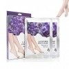 Takoerw Peel Off Mask Silk Remedy Foot Peel, Masque exfoliant à la lavande Glowdemocracy, Silk Remedy Foot Peel Size : 4pcs 