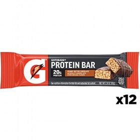 Gatorade Whey Protein Recover Bars, Chocolate Chip, 2.8 ounce bars 12 Count 