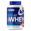 USN Blue Lab Whey - Boisson Protéinée en Poudre, Protéines de Lactosérum & BCAA, Prise de Masse & Récupération, Shaker Post-E