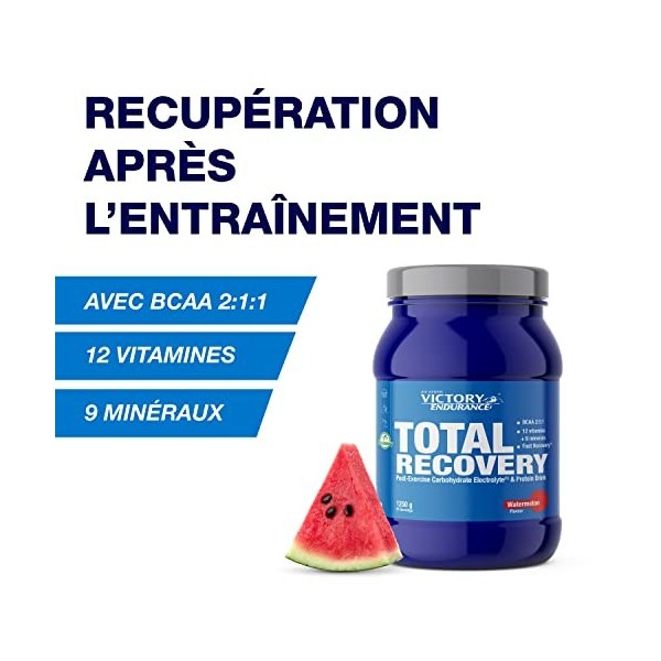 Victory Endurance Total Recovery - Optimise la Récupération Post-Entraînement – Avec Glutamine – BCAAs - Enrichie en Vitamine