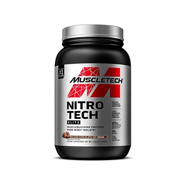 Nitro-Tech Elite, Belgian Chocolate Ice Cream - 998g