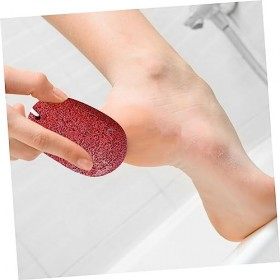 minkissy Lot de 2 outils de pédicure double face en pierre ponce pour les pieds, soins infirmiers, pédicure, gommage, gommage
