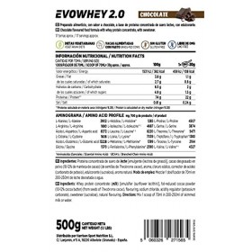HSN Sports Evowhey&nbsp;–&nbsp;Protéine concentrée de sérum Chocolat 500 gr noir