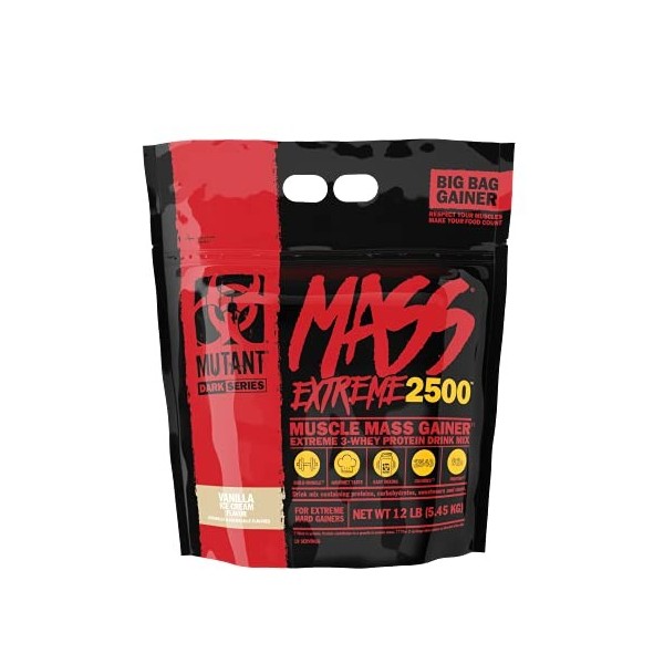 Mutant Mass Extreme 2500, Vanilla Ice Cream - 5450g